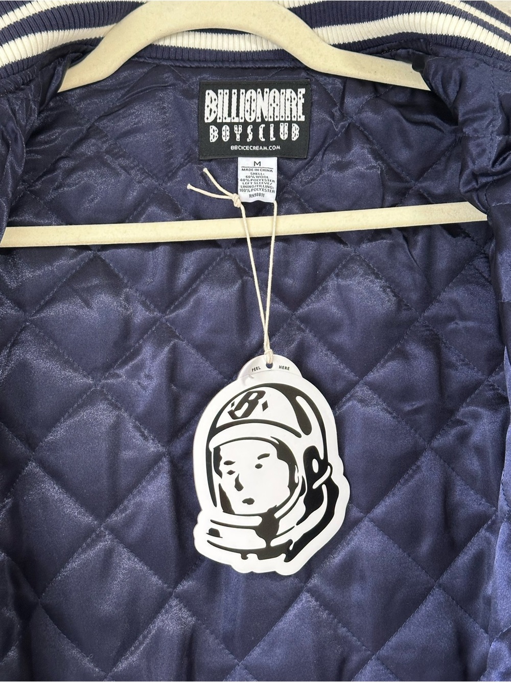 NWT Billionaires Boys Club BBC Varsity Jacket Sudan Brown Astral Multicolor SZ:M - Picture 9 of 15